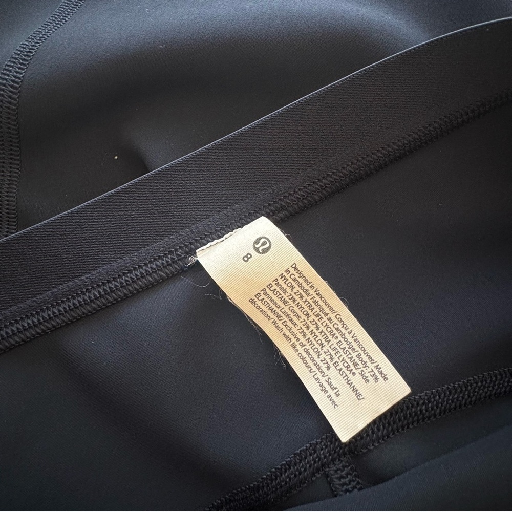 Lululemon Women’s Navy Blue Crop Leggings Size 8 - Picture 4 of 8